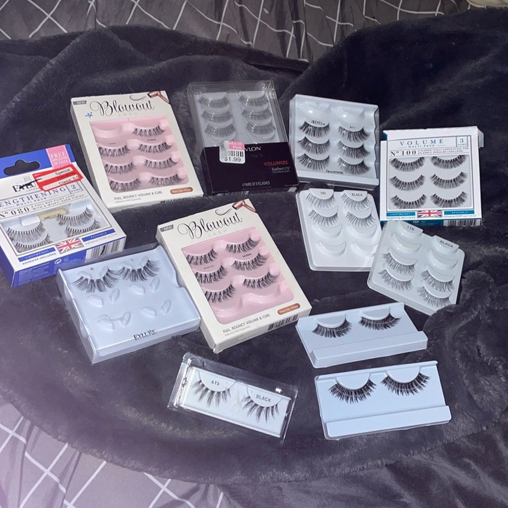 25 pairs of eye lashes VARIOUS brands/ styles all new some boxes opened